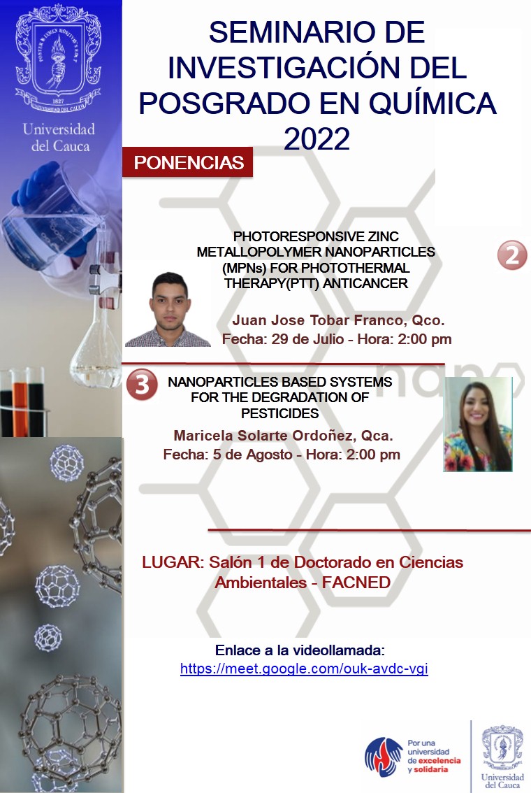 2da SESIÓN DEL SEMINARIO DE INVESTIGACIÓN DEL POSGRADO EN QUÍMICA 2022