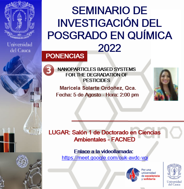 3era SESIÓN DEL SEMINARIO DE INVESTIGACIÓN DEL POSGRADO EN QUÍMICA 2022