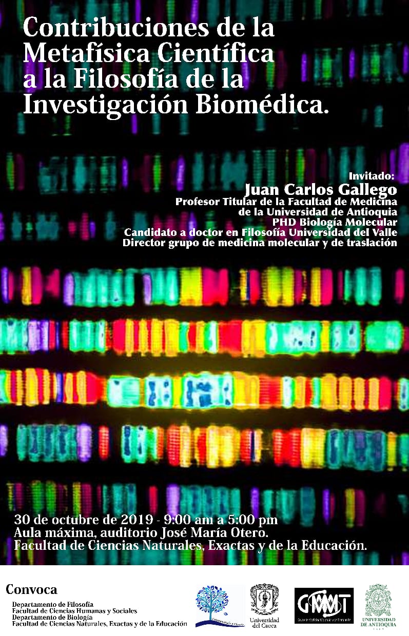 Ciclo de Conferencias: Contribuciones de la Metafísica a la Investigación Biomédica