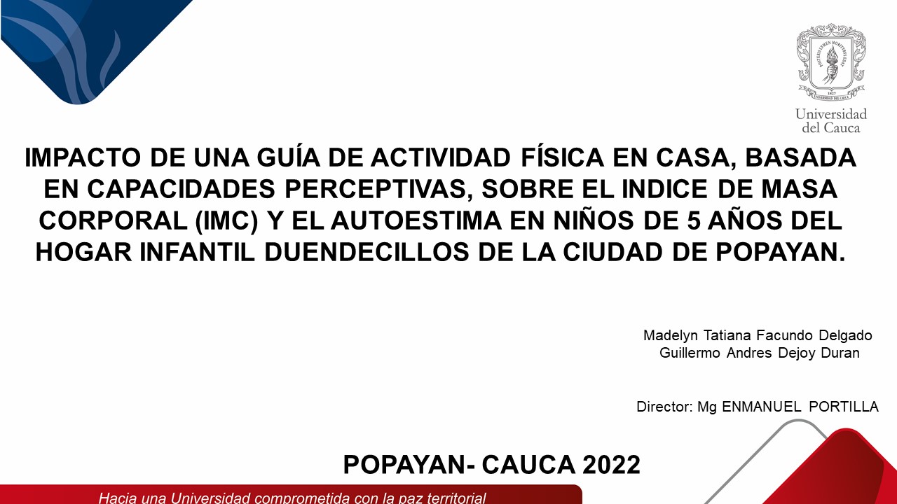 Invitación sustentación impacto de una guía de actividad física en casa